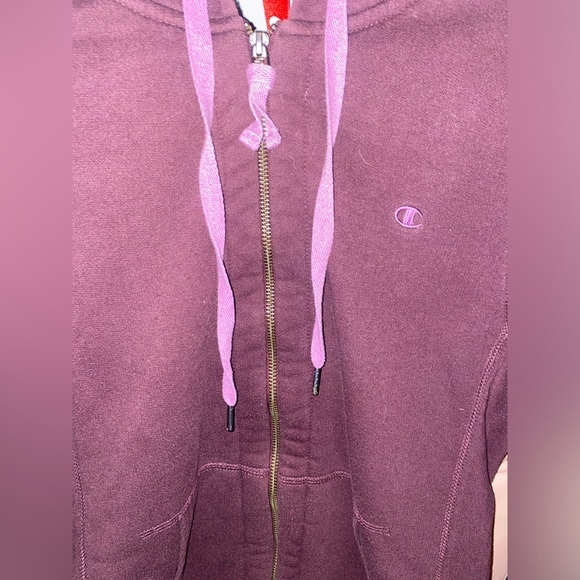 Purple Champion Zipper Sweater | Size: M - Picture 3 of 6